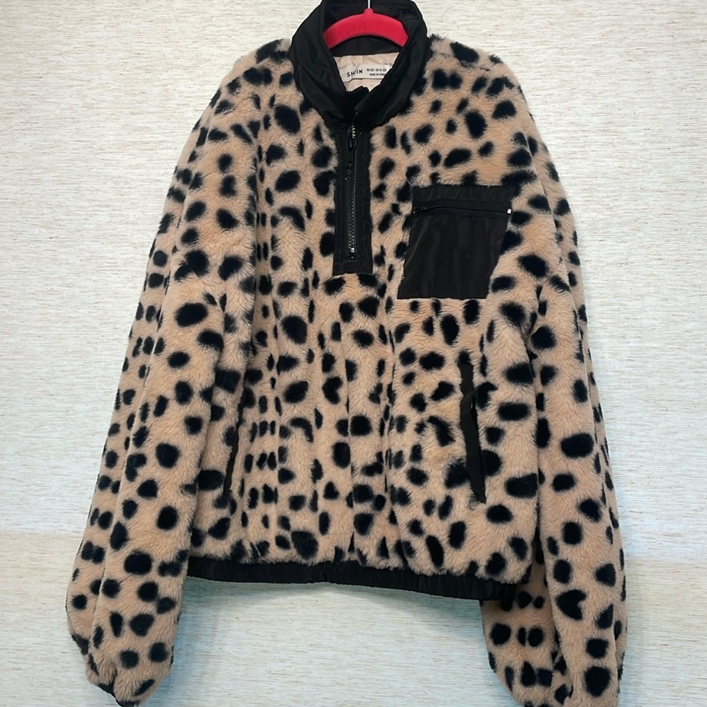Leopard fur jacket